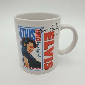 Elvis Coffee Mug Signature Product Collectable with Chip - Flaw Just for You